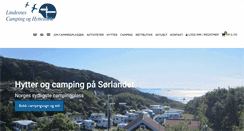 Desktop Screenshot of lindesnescamping.no